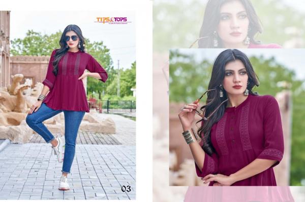 Tips Tops Pepe tops Vol 4 Rayon Designer Western Top Collection